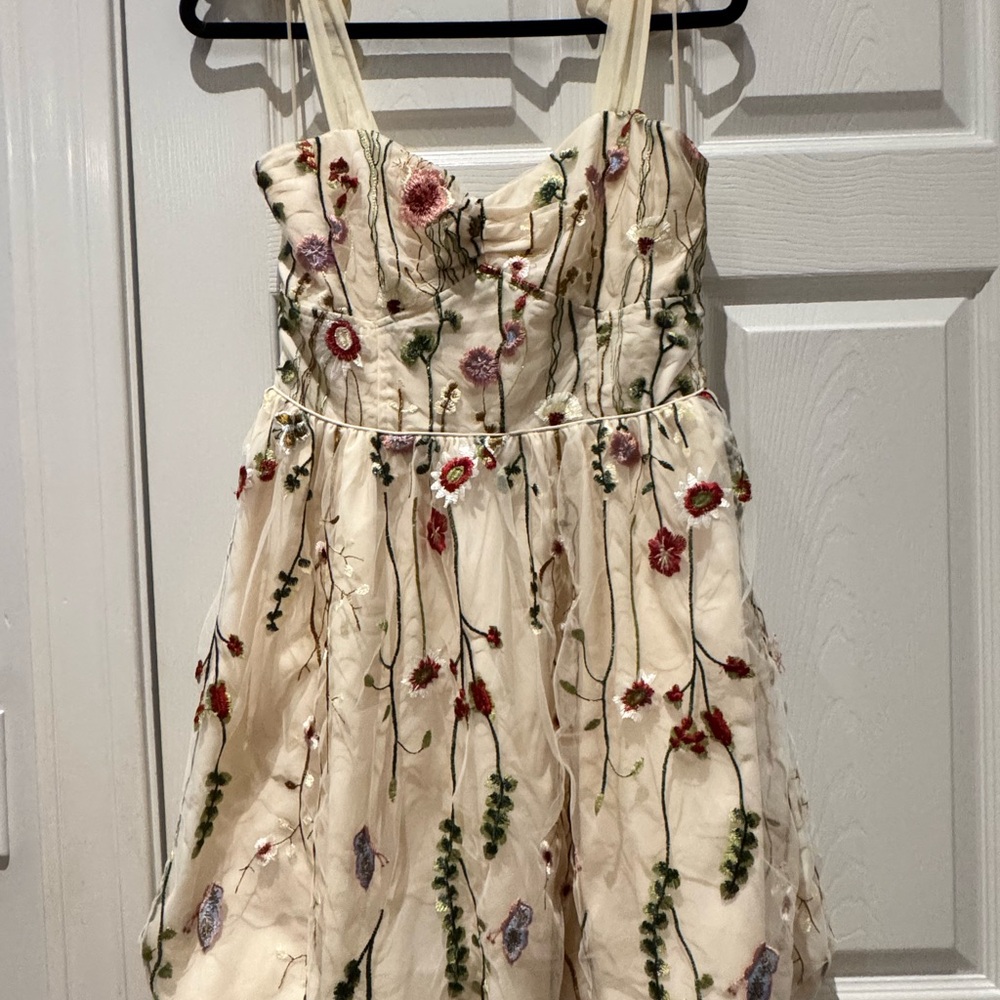 Steve Madden Floral Embroidered Dress